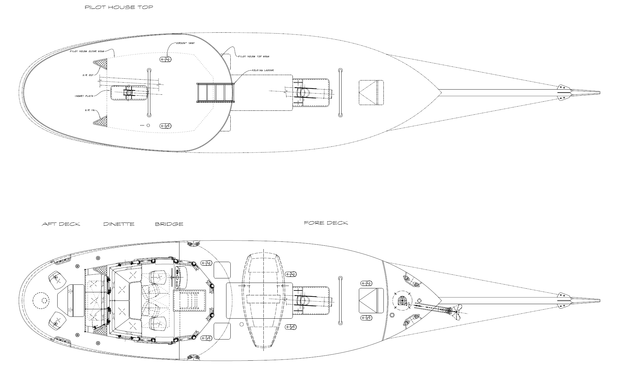 43' Ketch WHITE BUFFALO - Kasten Marine Design, Inc.