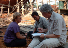 Michael, Patti, and Haji Abdul Wahab - Builder of Silolona