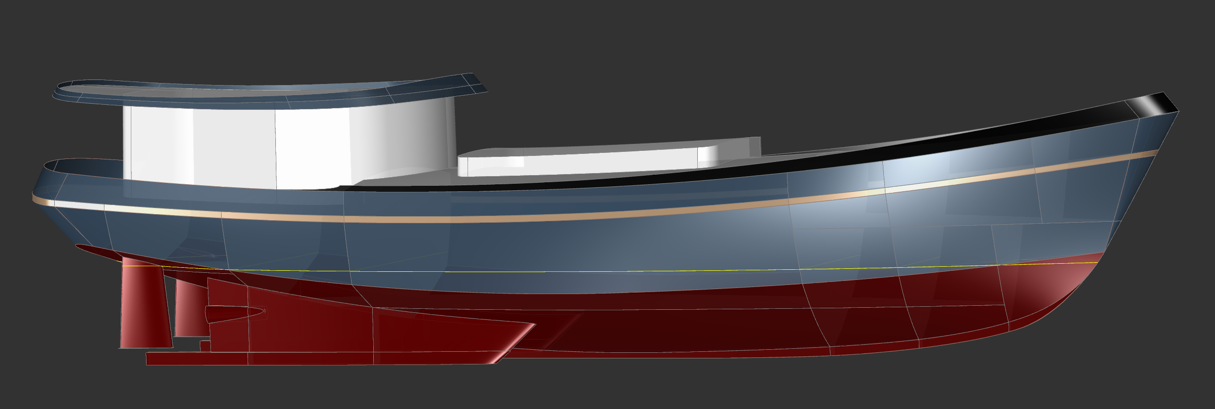 120' Motor Cargo Yacht  - Kasten Marine Design, Inc.