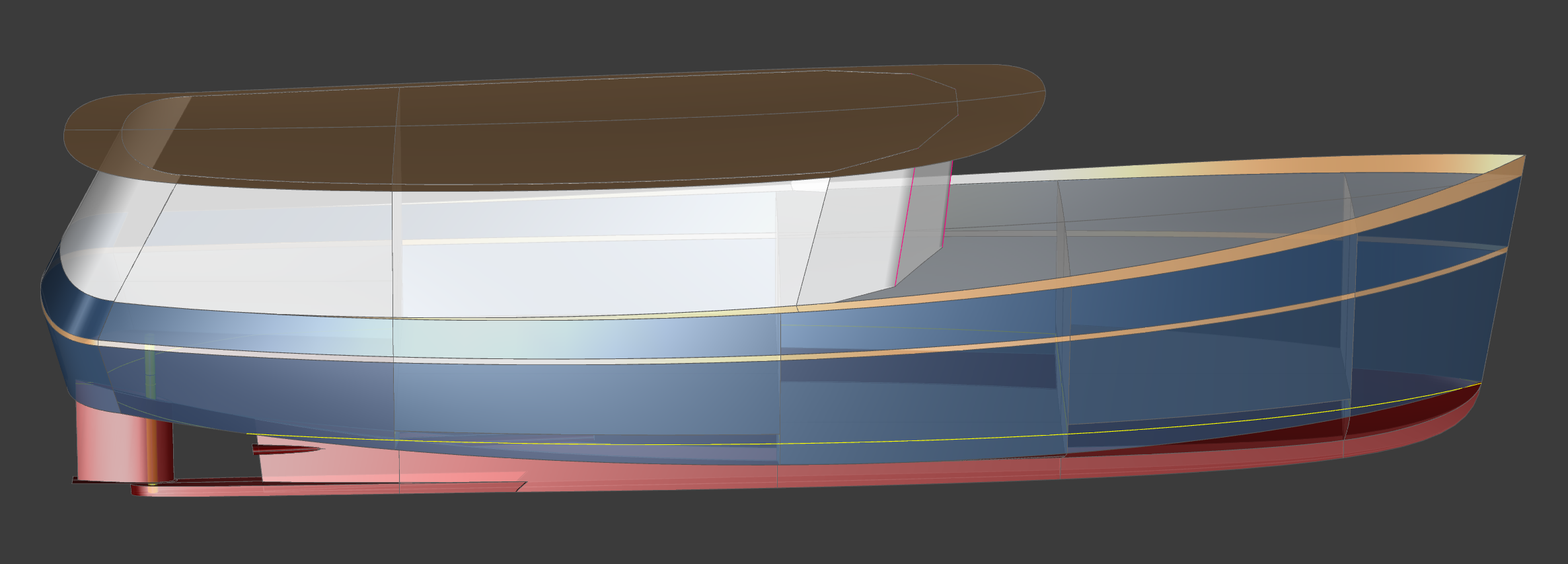 35' Big Ferdinand Trawler Yacht - Kasten Marine Design, Inc.s
