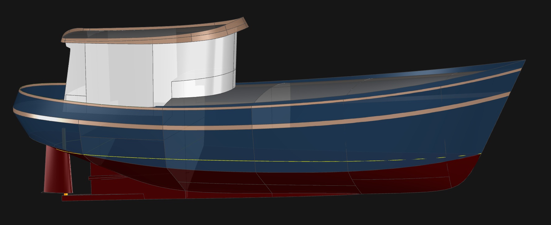 Far Horizon 40 - A Trawler Yacht by Kasten Marine Design, Inc.
