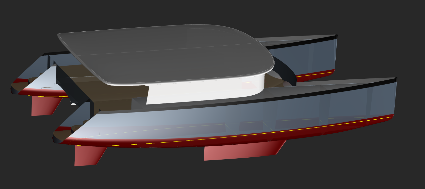60' Sailing Catamaran - GREYHAWK-II - Kasten Marine Design, Inc.