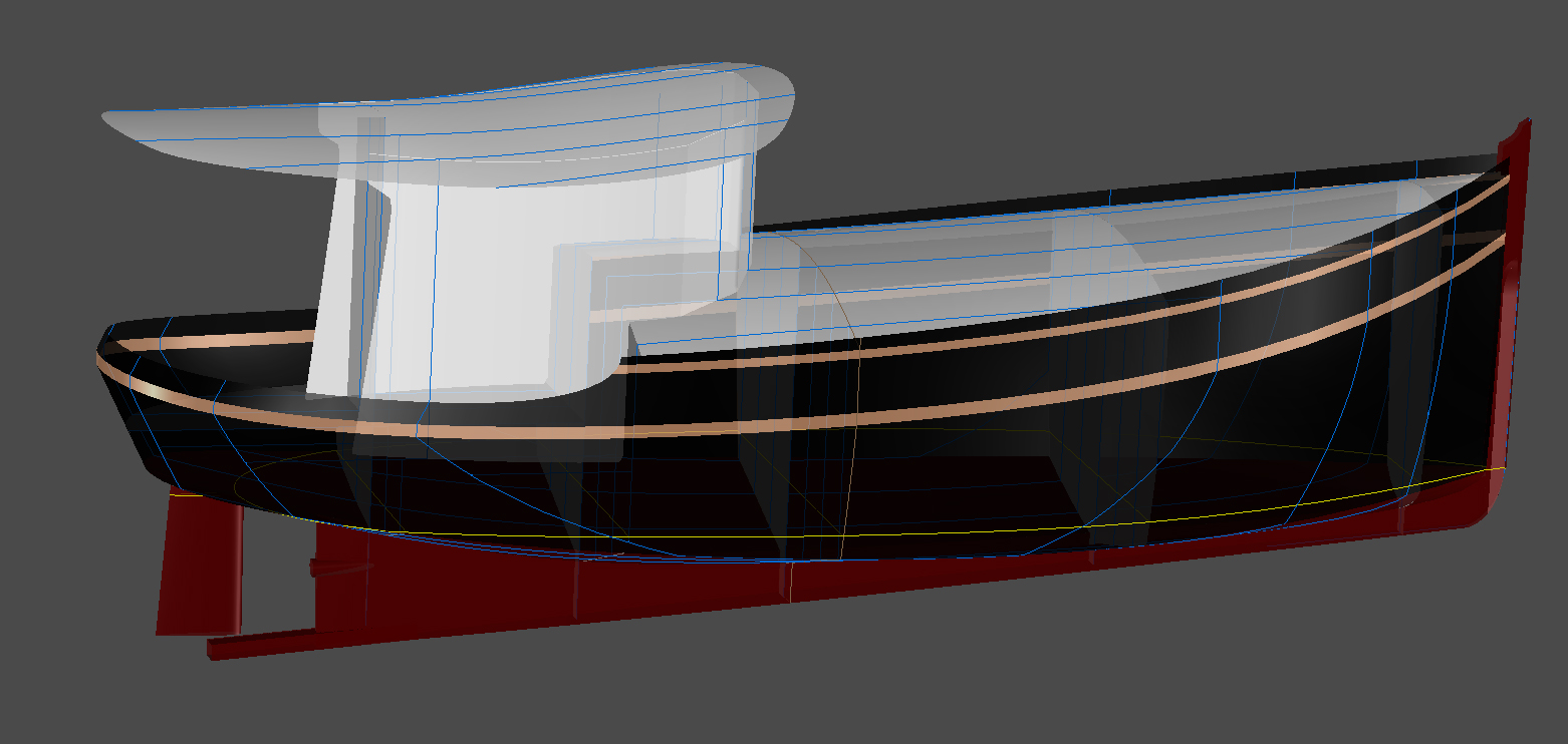 30' Molly - A Pocket Trawler / Dream Yacht by Kasten Marine Design, Inc.