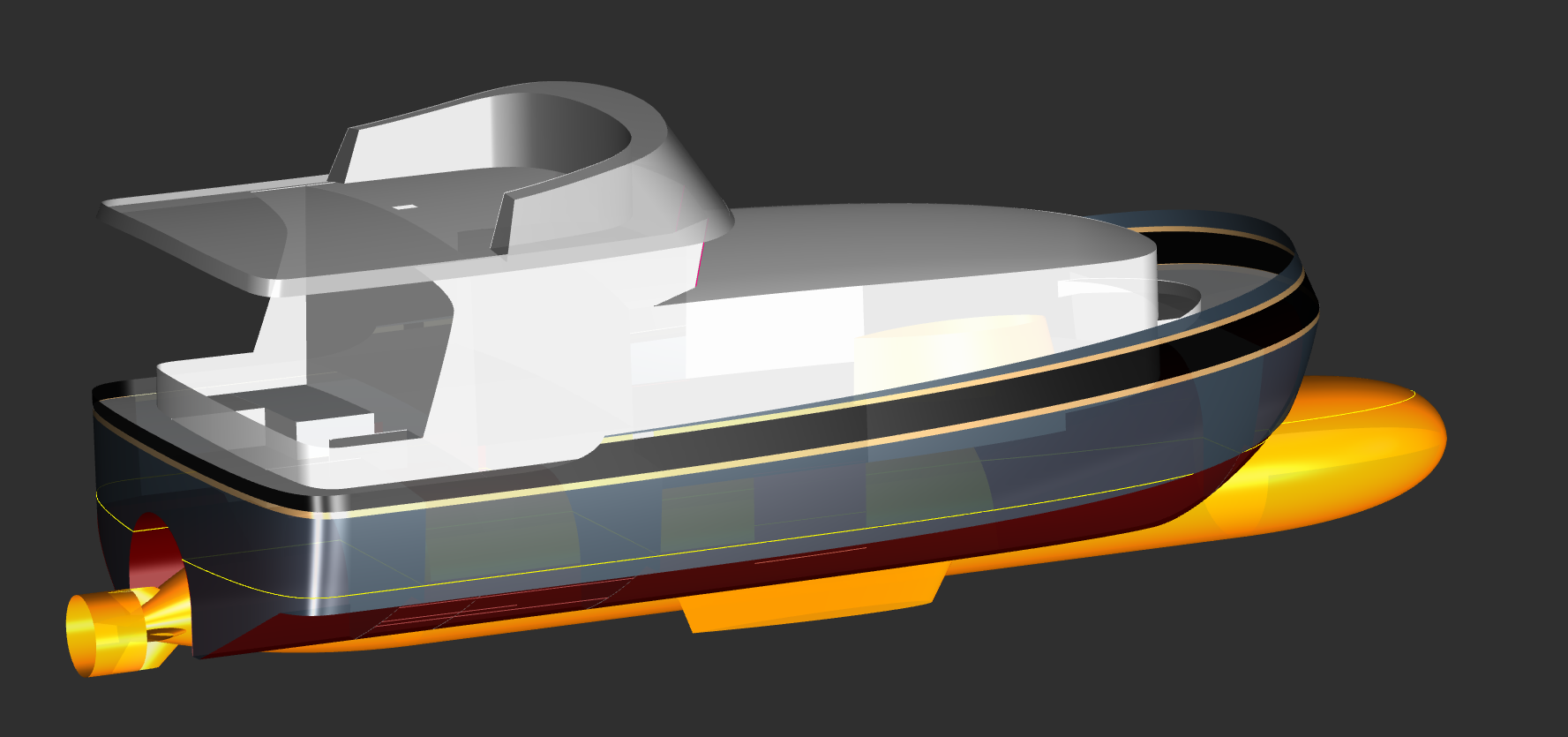 NEMO - A Submarine nested into a Power Cat...!  - Kasten Marine Design, Inc.