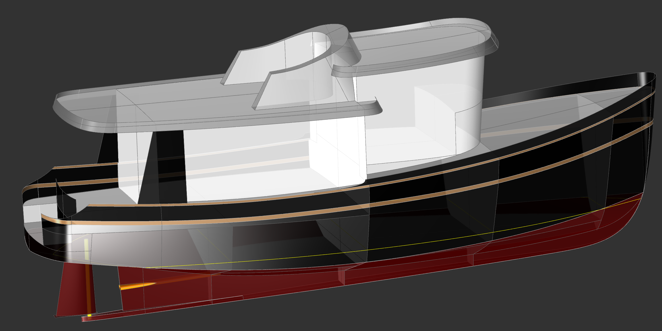 45' Widebody Mootor Yacht - Kasten Marine Design, Inc.