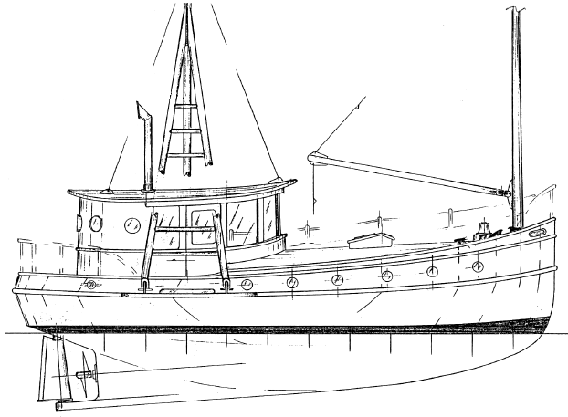 30' Pocket Trawler - BUSTER - Kasten Marine Design, Inc.