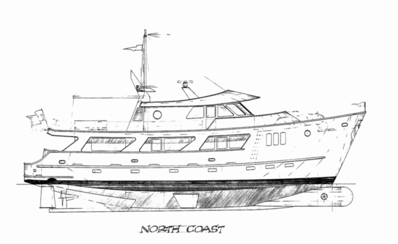 The 80'' Motor Yacht - NORTH COAST - Kasten Marine Design, Inc.
