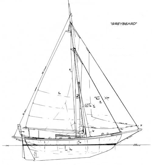 38' Cutter Greybeard - Kasten Marine Design, Inc.