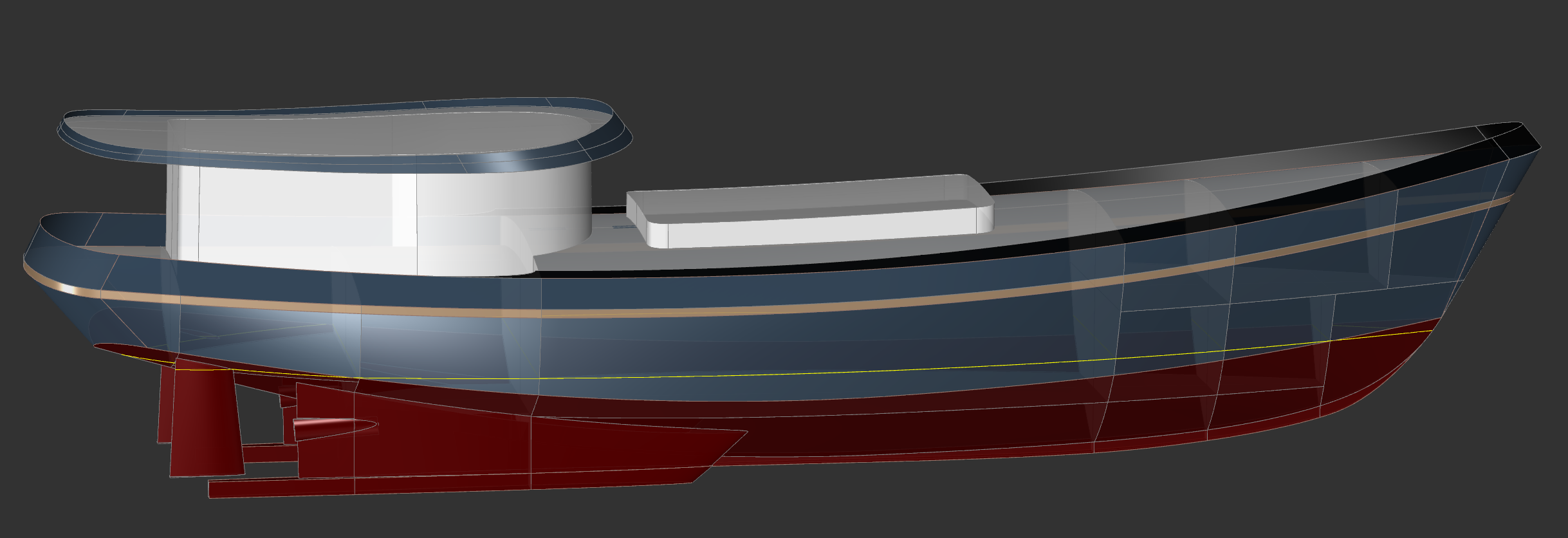 A 120' Motor Cargo Yacht - Kasten Marine Design, Inc.