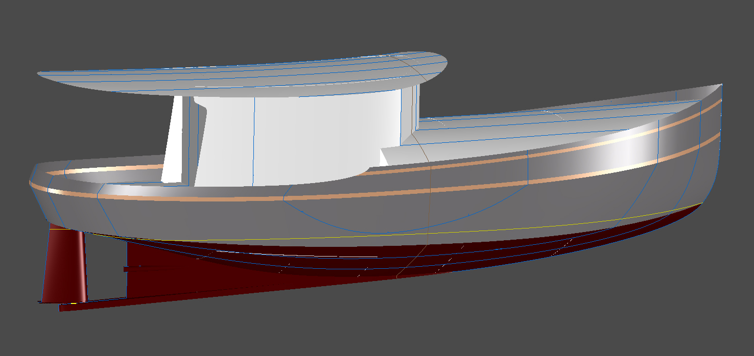 47' Trawler Yacht - Roberta Jean - Kasten Marine Design, Inc.