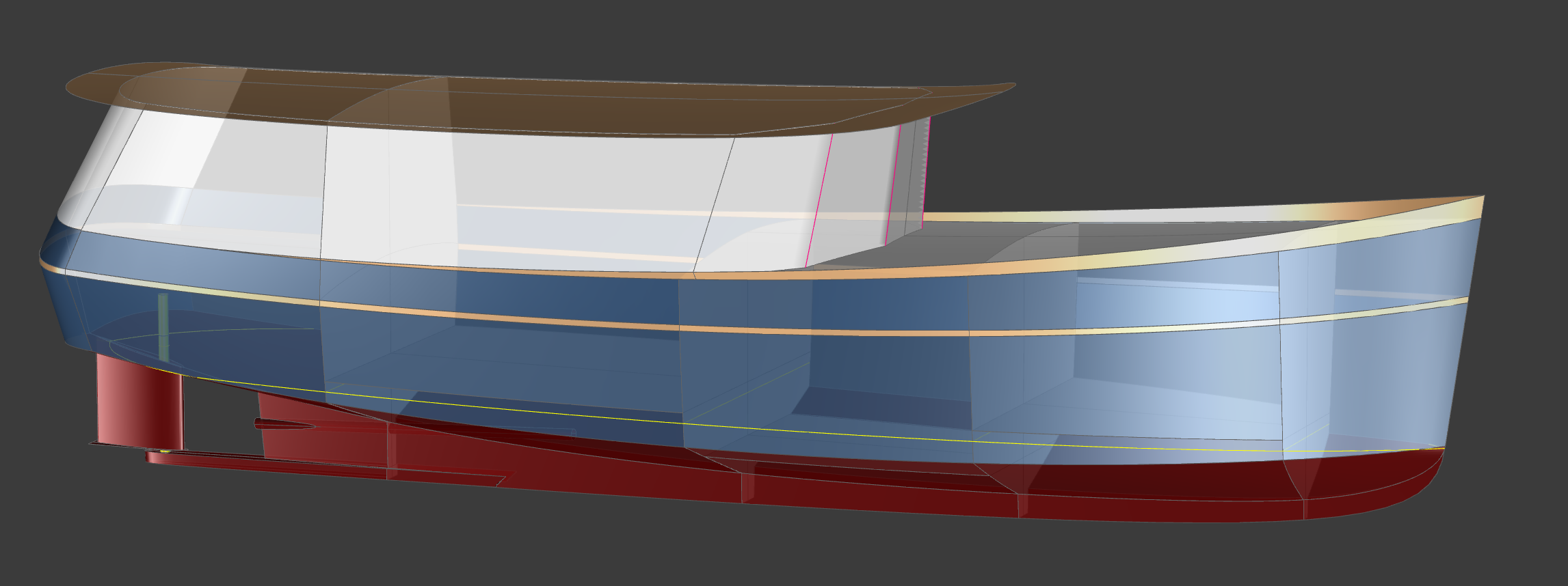 35' Big Ferdinand Trawler Yacht - Kasten Marine Design, Inc.
