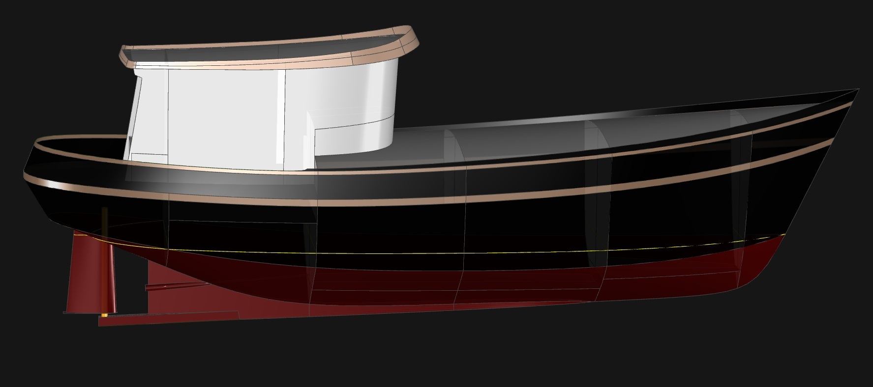 Far Horizon 40 - A Trawler Yacht by Kasten Marine Design, Inc.
