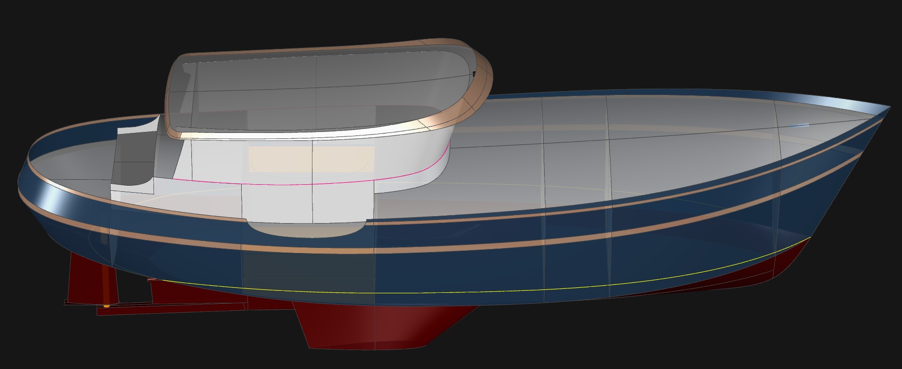 Far Horizon 46 - A Trawler Yacht by Kasten Marine Design, Inc.