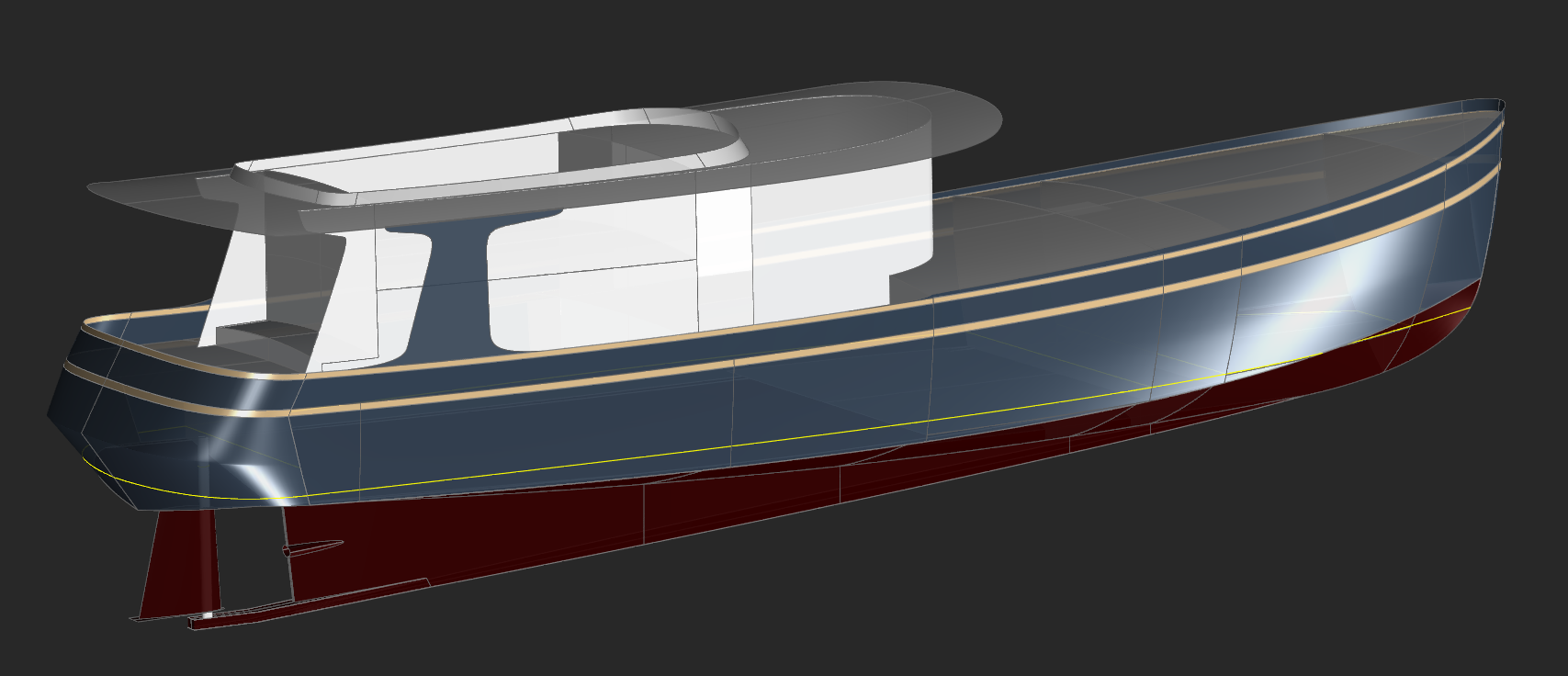 The 70' Fast Aluminum Trawler Yacht - OCEAN EXPRESS - Kasten Marine Design, Inc.