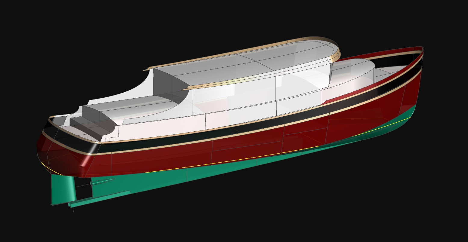 The 48' Fast Trawler Yacht - RHUMB RUNNER - Kasten Marine Design, Inc.