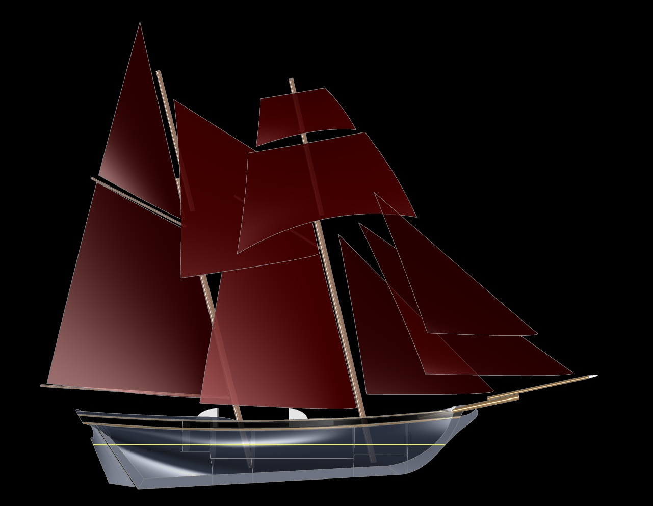 82' Schooner ROYALIST - Kasten Marine Design, Inc.
