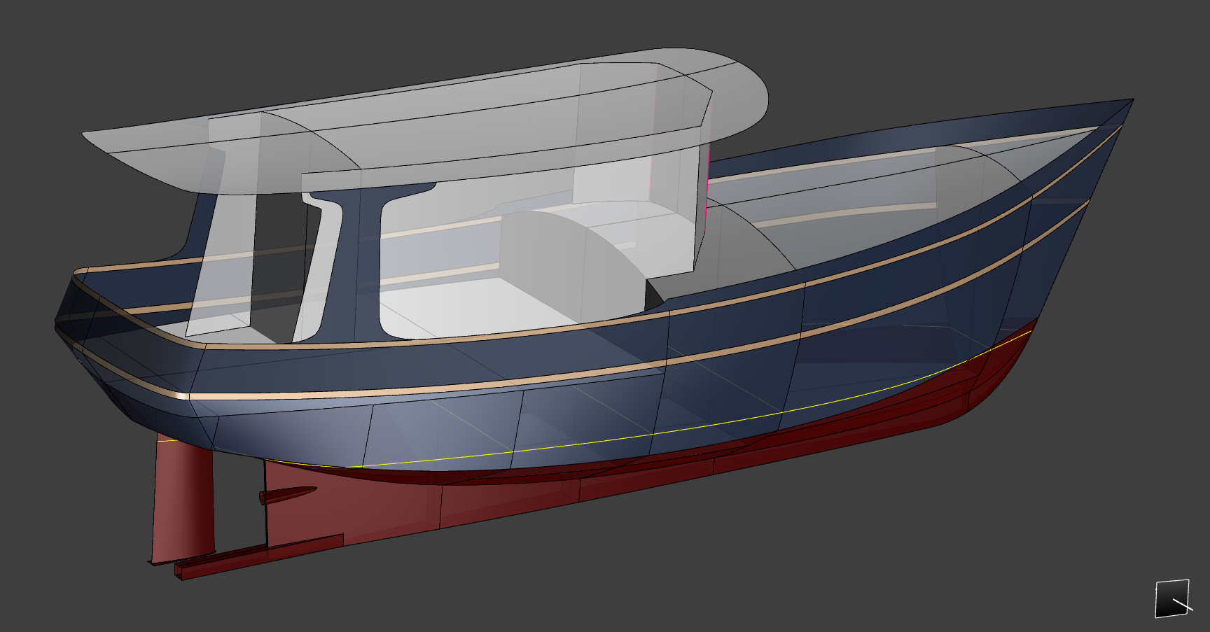 36' Pocket Trawler - VAGABOND - Kasten Marine Design, Inc.